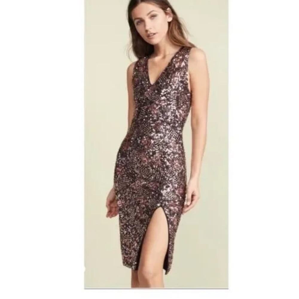 Alice + Olivia Natalie Sequins Dress